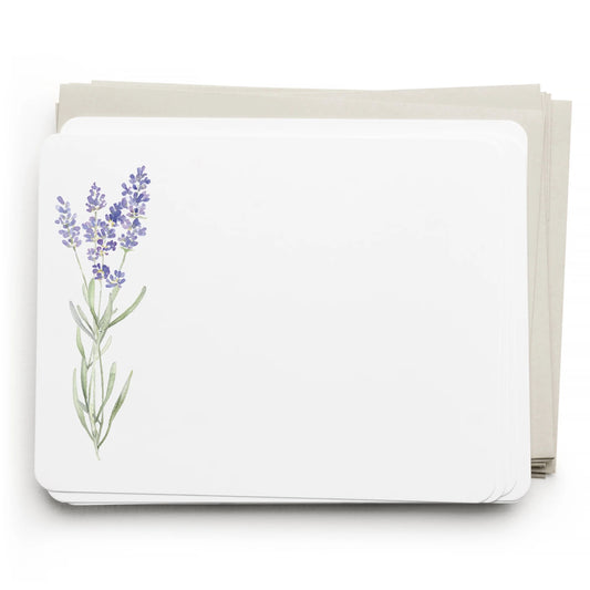 Boxed Notecards - Lavender Flat Notes - 8ct
