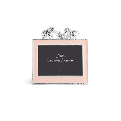 Elephant - Pink Enamel Frame - 4x6