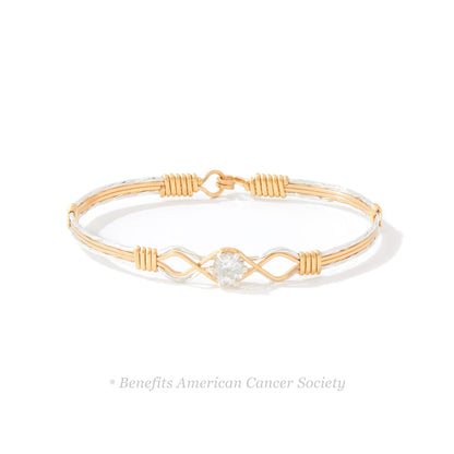 One Day at a Time Bracelet - Clear Stone