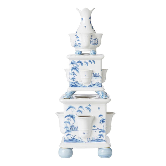 Country Estate - Delft Blue - Tulipiere Tower - Set of 3
