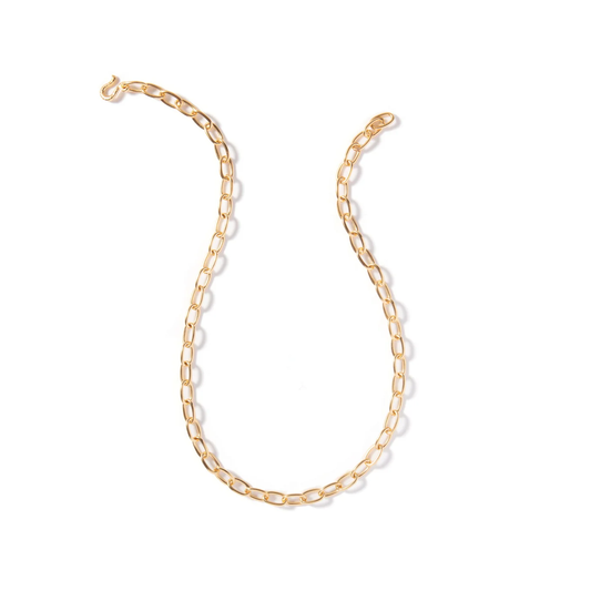 DMD N Oval Link Chain Necklace - 18"