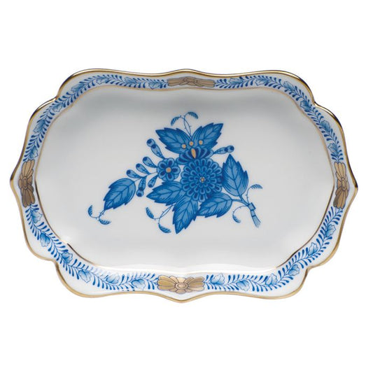 HND  Mini Scalloped Tray - Blue