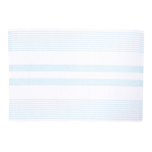 Multi Stripe Placemat - Aqua Blue