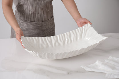 PPB Mascali Bianca - Rectangular Centerpiece Bowl 20"