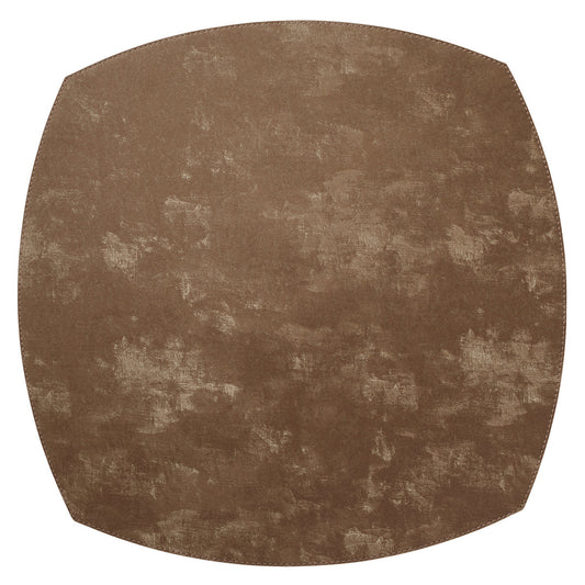 Velvet Elliptic Placemat 16" - Mocha Mousse