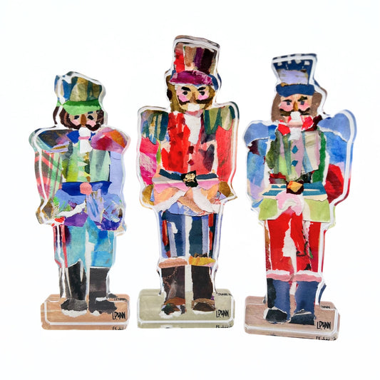 LDN Acrylic Nutcracker Trio 8"
