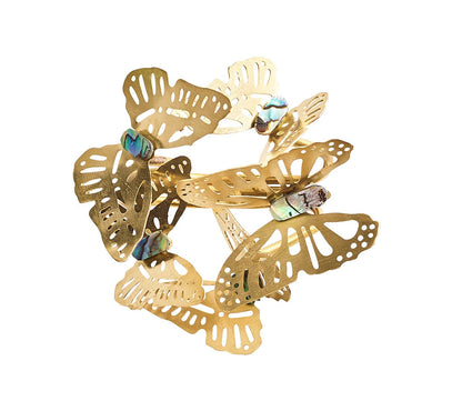 KSB Butterfly Garden Gold Napkin Ring