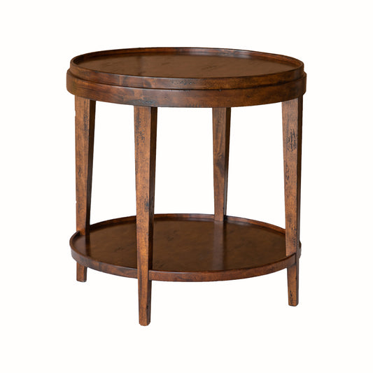 OHF Liz Round Side Table Large - Country Finish 27x27x27