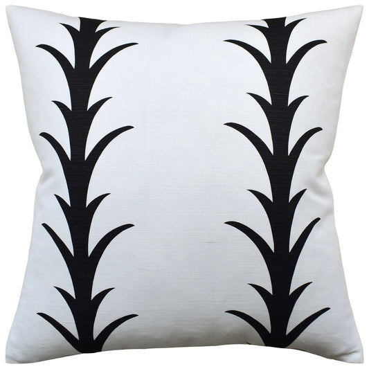 RYS Acanthus Stripe Pillow - Carbon - 22x22