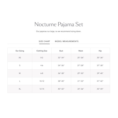 Nocturne Pajama Set - Blue & Lemon