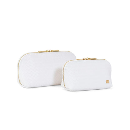 Luxe Duo Case - Woven Blanc