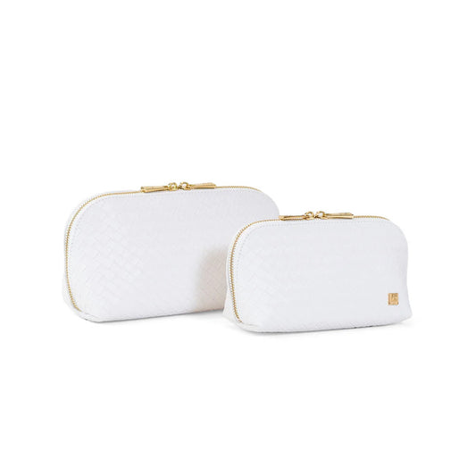 Luxe Duo Case - Woven Blanc
