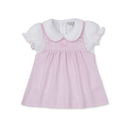 Springtime Bunny Fun - Jumper Set - Pink & White