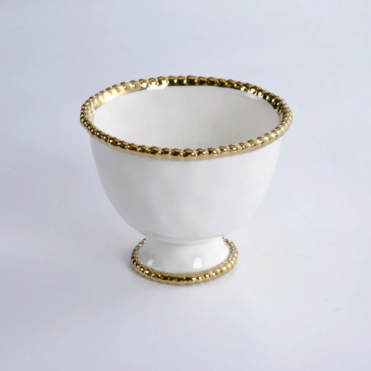 PPB Golden Salerno - Footed Small Bowl (2693WG)