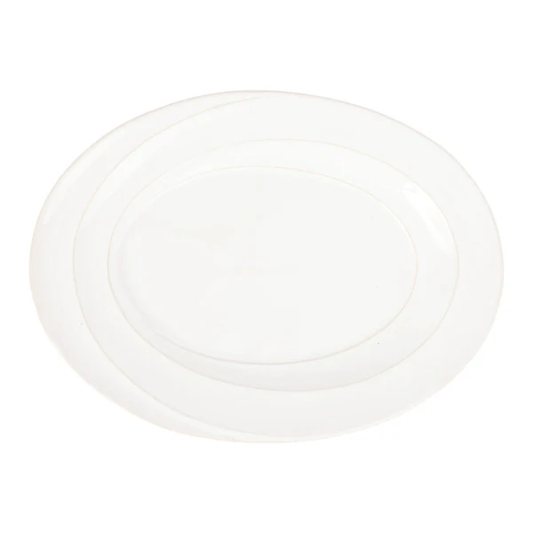 VTR Luna - White - Small Oval Platter 13.75"