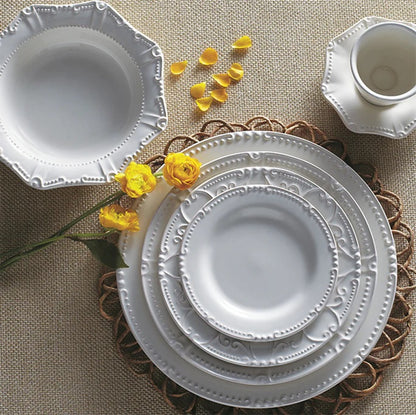 Isabella - Pure White - Simple Salad Plate 9.25"