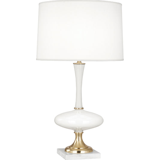 RAL Raquel Table Lamp in White Marble 31"