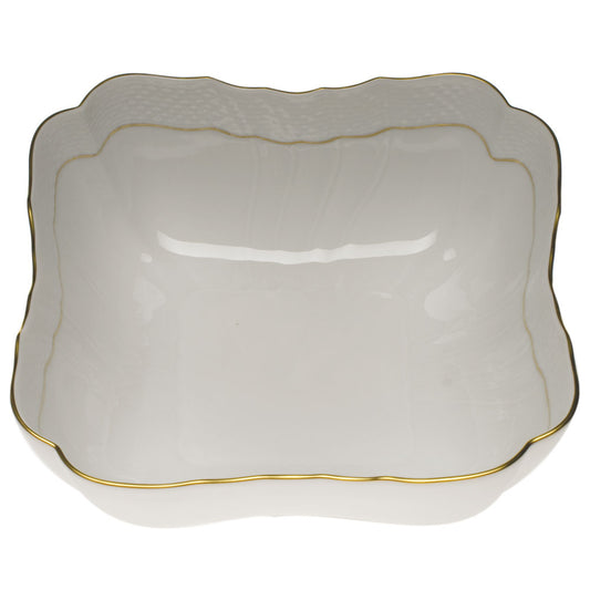 Golden Edge - Square Salad Bowl 10"