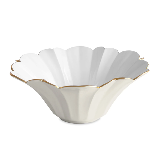 Encanto - Avril Large Bowl - Cream & White