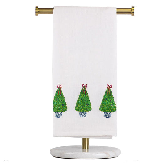 TRS Christmas Topiary Hand Towel