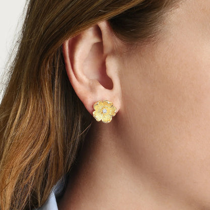 Wildflowers - Gold Stud Earrings