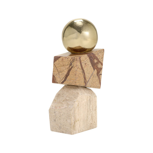 Niram Multi-Stone Short Sculpture 11.5"