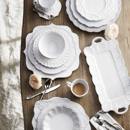 Bella Bianca - Rosette - Dinner Plate 11.25"