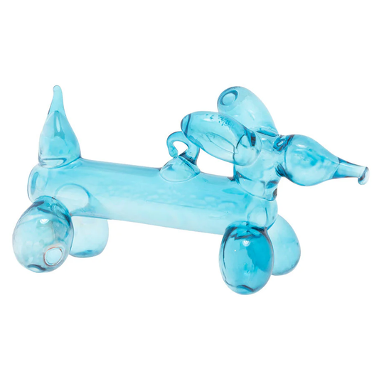 K&A Translucent Balloon Dog - Blue