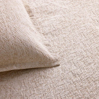 Glacier Padded Coverlet in Ecru - Queen 110x98