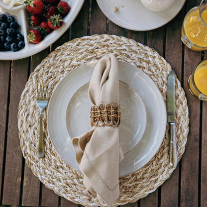 JLK Provence Rattan - Napkin Ring - Natural