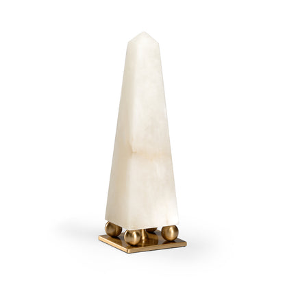 WWH Alabaster Obelisk 19"