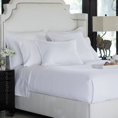 Tessa Quilted Queen Coverlet - White Linen 96 x 98