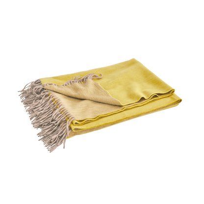 Paley Oversized Throw - Yellow & Natural