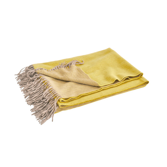 Paley Oversized Throw - Yellow & Natural