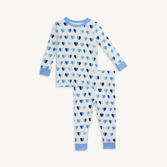 XOXO - Blue - Long Sleeve Pajamas