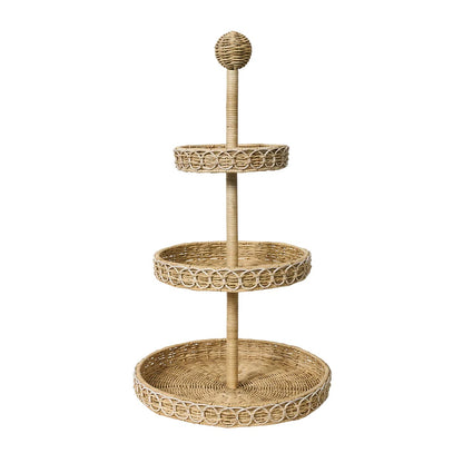 Provence Rattan - Whitewash - 3 Tier Shelving Unit 33.5"