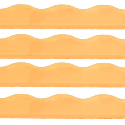 MFM Mahjong Rack Pusher - Transparent Wavy Bright Apricot