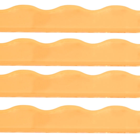 MFM Mahjong Rack Pusher - Transparent Wavy Bright Apricot