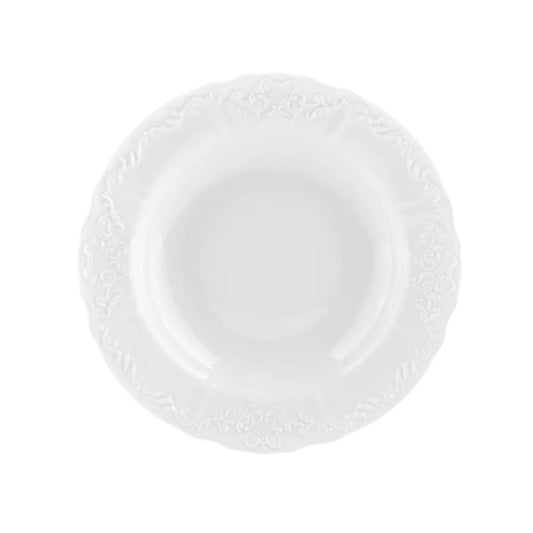 Simply Anna - White - Rim Soup Bowl 9"