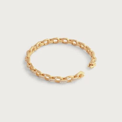 Enchanted Forest - Chain Hinged Bangle