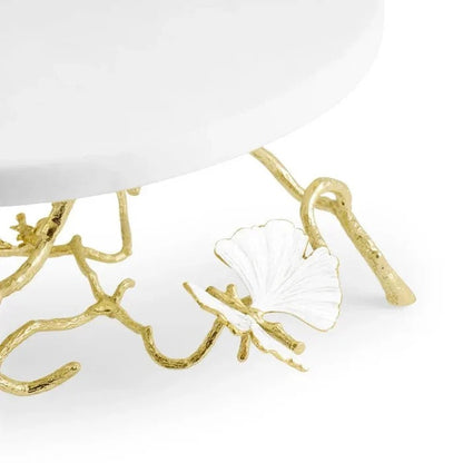 Butterfly Ginkgo Gold - Cakestand
