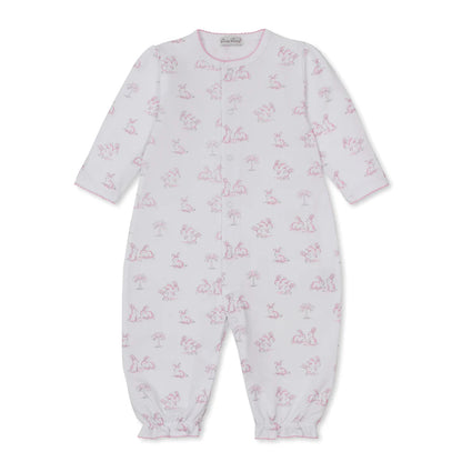 Springtime Bunny Fun - Convertible Gown - Pink - NB