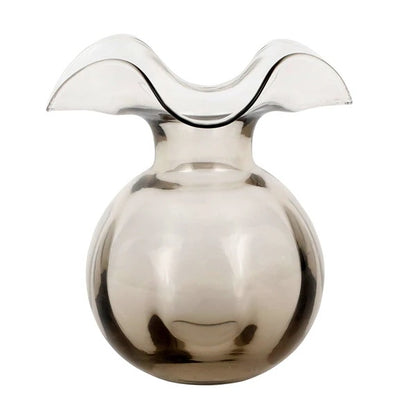 Hibiscus Glass Vase - Gray