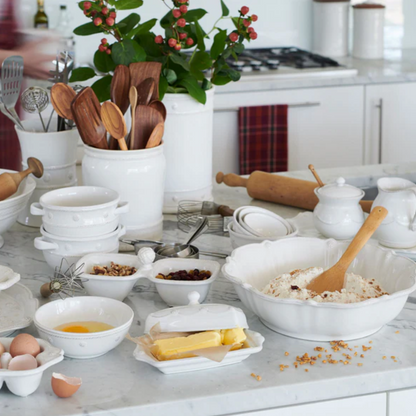 JLK Berry and Thread - Whitewash - Nesting Prep Bowls Set/4