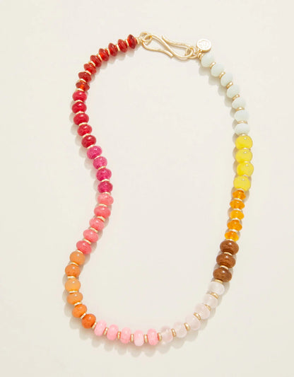 SPT N Sawyer Stone Necklace - Warm Multi 17"