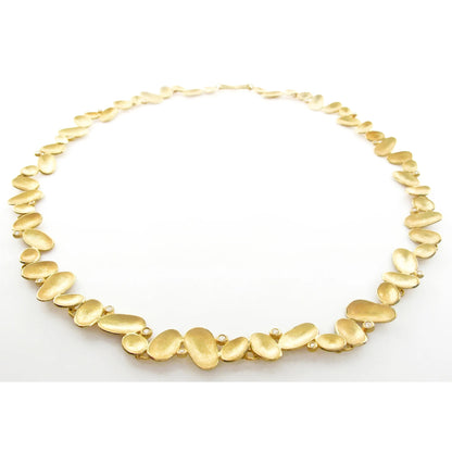 Shell Necklace with Diamonds