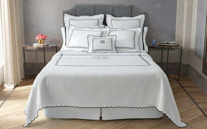 Petra - Bed Skirt - White - King 18"