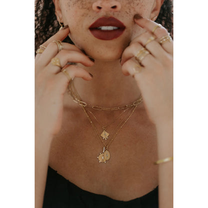 NNJ Oro Necklace - 14kt YG & Dia.