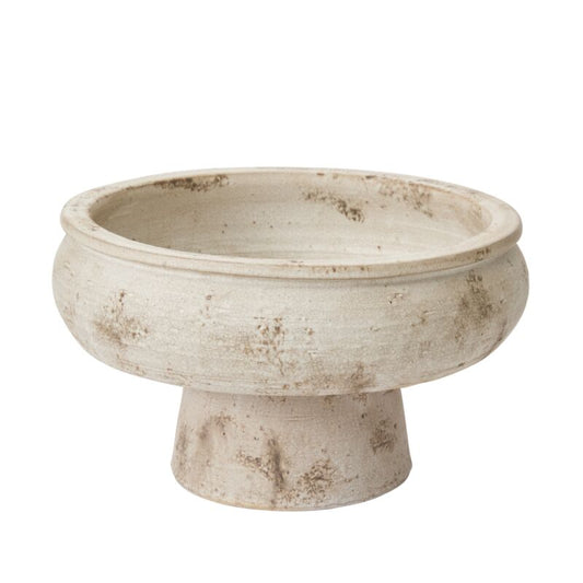 Garance Footed Bowl - Grey - 14.75" X 9.75"