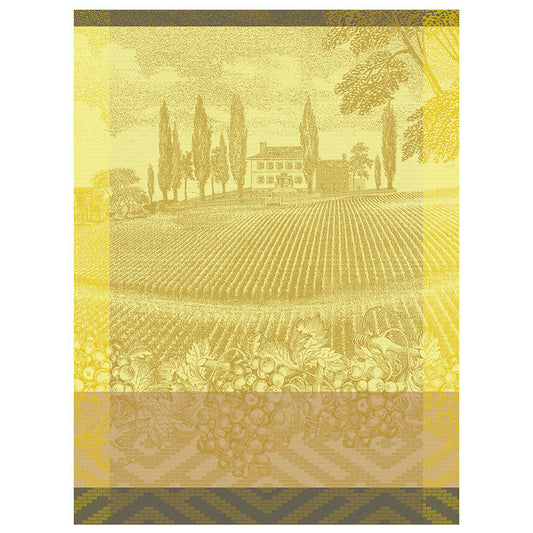 Vignoble Tea Towel - Yellow - 24 x 31